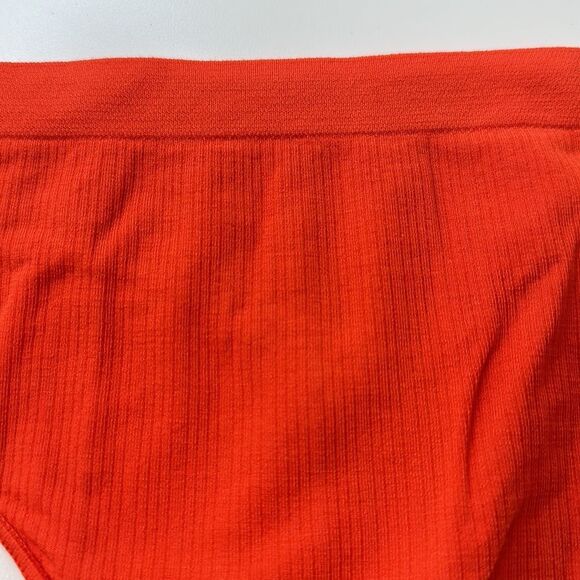 Bombas Seamless Micro Ribbed Orange‎ Thong Size XL NWOT - Picture 4 of 4